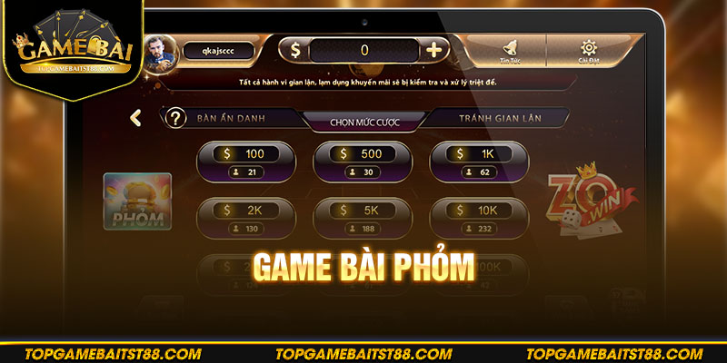 game bài Phỏm - Một trong các trò chơi đổi thưởng online hấp dẫn nhất
